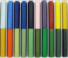 Stopwas assortimentsdoos (15 grams staafjes) kleuren