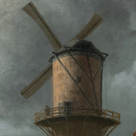 De molen bij Wijk bij Duurstede door Jacob Isaacksz. van Ruisdael