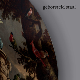 Rond schilderij van Menagerie