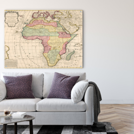 Kaart van het Afrikaanse continent