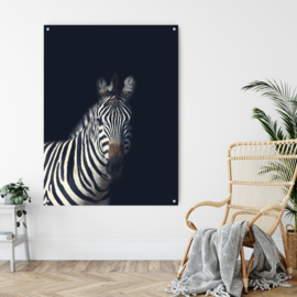 ​Dubbelzijdige kunst: Dark zebra met de blauwogige panter