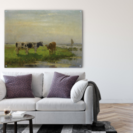 ​Dubbelzijdige kunst: Het Damrak van George Breitner met Koeien in de wei van Bernardus van Beek