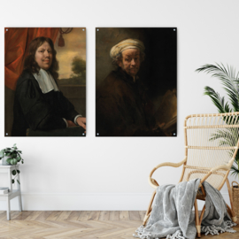 ​Dubbelzijdige kunst: Zelfportret van Jan Steen met Rembrandt van Rijn