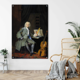 Portret van een lid van de familie Van der Mersch door Cornelis Troost