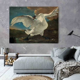 Dubbelzijdige kunst: De bedreigde zwaan met Amandelbloesem van Vincent van Gogh