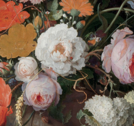 Dubbelzijdige kunst: De menagerie, Melchior d'Hondecoeter met Stilleven met bloemen