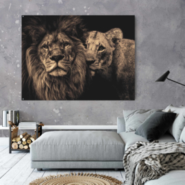 Lion couple - Sepia editie