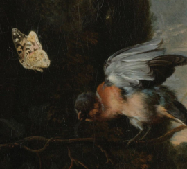 Dubbelzijdige kunst: Stilleven van Jan Davidzs de Heem met Dieren en planten van Melchior d'Hondecoeter