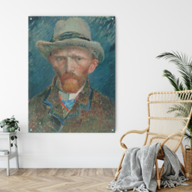 Dubbelzijdige kunst: Vincent van Gogh zonnebloemen met het Zelfportret