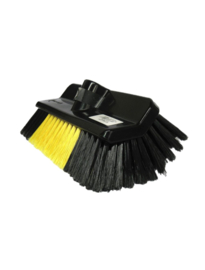 H 20 Safe Brush Auto / Zonnepaneel Wasborstel  Met Waterdoorvoer, Zacht PBT  Zwart / Geel 25cm