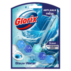 Glorix Ocean & Actief Blauw Water Toiletblok 48gr