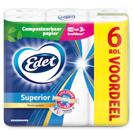 Edet Keukenpapier Superior Power 6 rollen