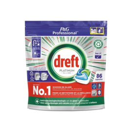 Dreft Vaatwastabletten Regular Platinum All in One 86 capsules