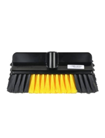 H 20 Safe Brush Auto / Zonnepaneel Wasborstel  Met Waterdoorvoer, Zacht PBT  Zwart / Geel 25cm