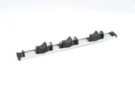 Railhouder Met 3 Steelhouders En 3 Haakjes, 50 cm