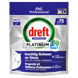 Dreft Professional Platinum Regular Vaatwastabletten 75 stuks