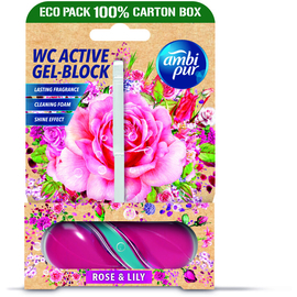 Ambi Pur Toiletblok Gel Rose & Lily 45 gr