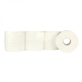 Sopmop Toiletpapier Jumbo Mini 100% Cellulose 2 Laags 12 x 180 meter