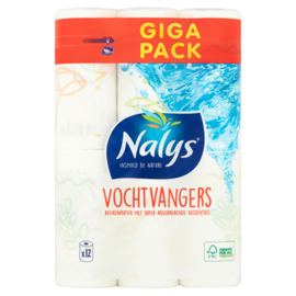 Nalys Vochtvangers Keukenpapier Giga Pack 12 Rollen