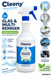 Cleeny D4 Glas & Multi-Reiniger Spray 1 Liter