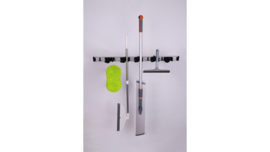 Railhouder Met 5 Steelhouders En 5 Haakjes, 80 cm
