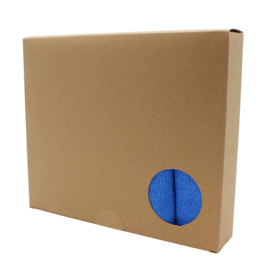 5 x Microvezeldoek Soft Boxed 40 x 40cm Blauw