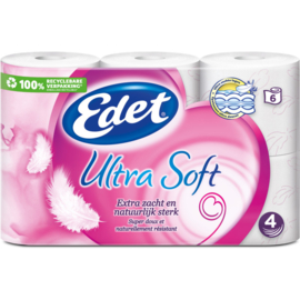 Edet Ultra soft 4-laags toiletpapier 6 rollen