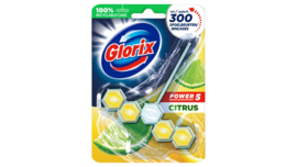 Glorix Toiletblok Power 5 Citrus 55gr tot 300 Spoelbeurten