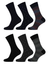 Teckel 3 designs men's sock 3-pack