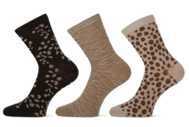Teckel Dots ladies socks 3-pack