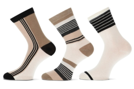 Teckel Stripes Lurex ladies sock 3-pack