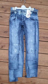 meisjes jeans look tregging z6018/5-DLG