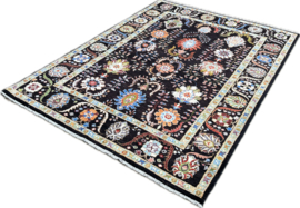 Samarkand noir tapijt maat: 236x174