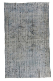 Vintage recoloured tapijt blauw Maat: 143 x 233