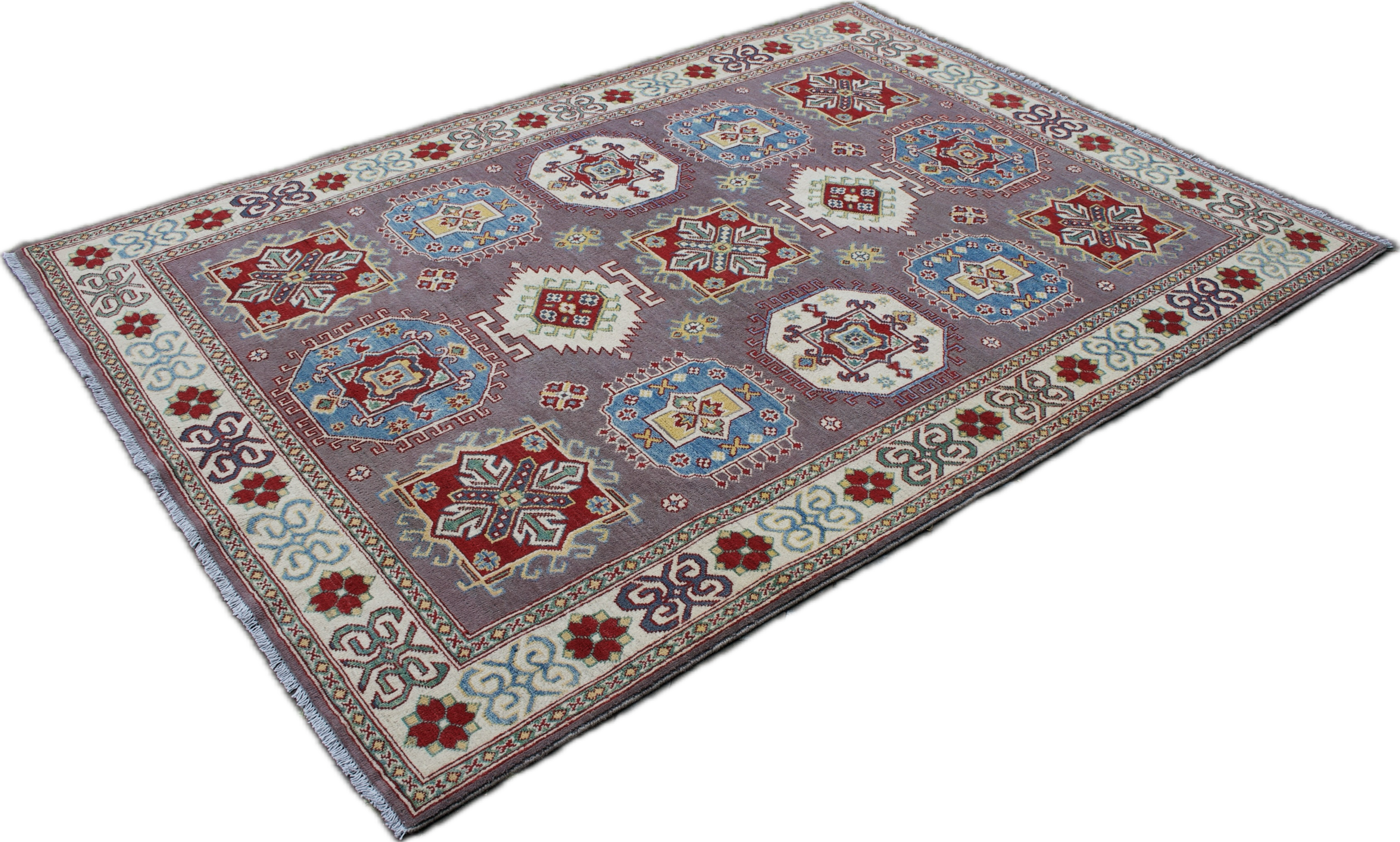 Kazak pastel tapijt maat: 237x168