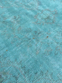 Vintage recoloured tapijt mint Maat: 162 x 267