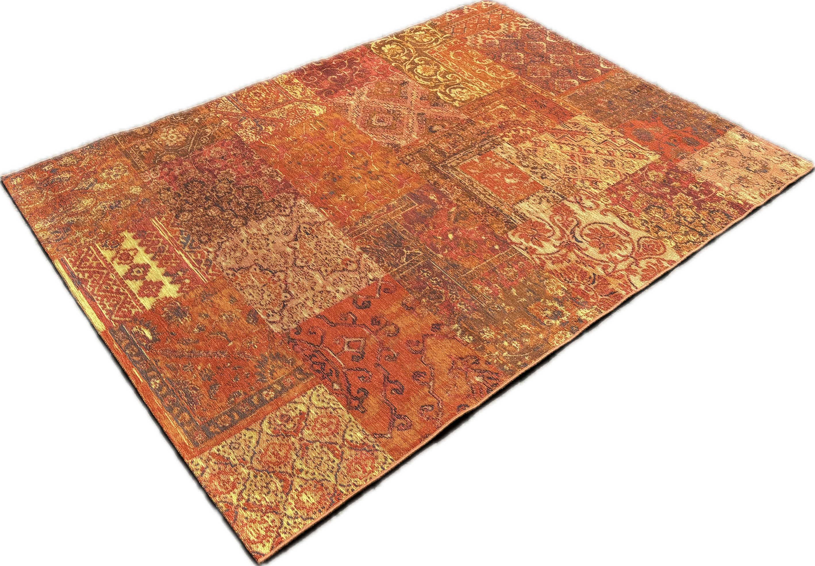 Patchwork Izmir Tapijt Orange Maat:160X230
