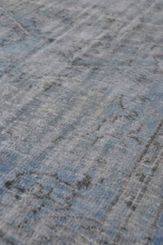 Vintage recoloured tapijt blauw Maat: 143 x 233