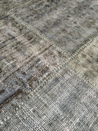 Vintage patchwork tapijt grijs Maat: 197 x 307