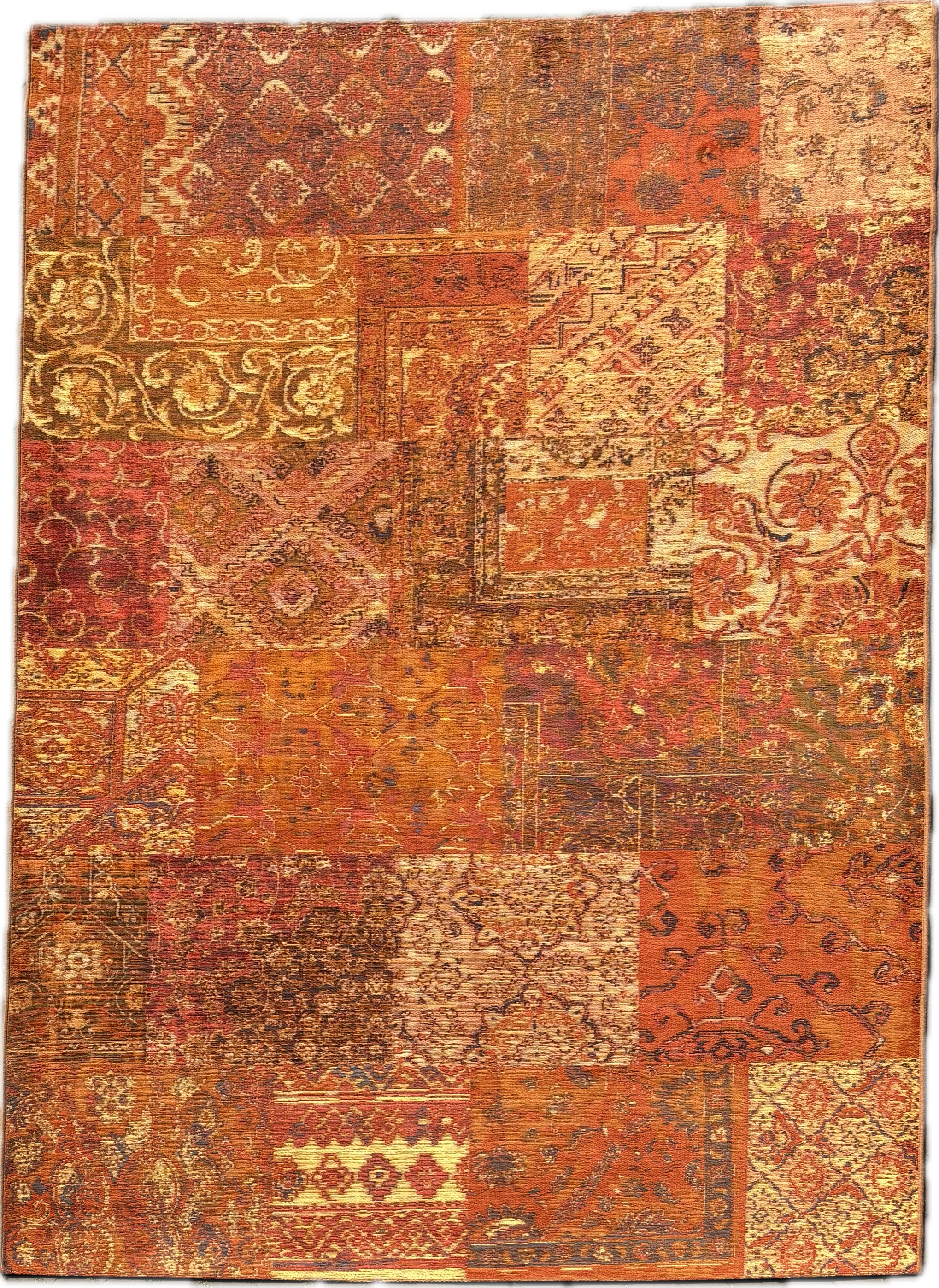 Patchwork Izmir Tapijt Orange Maat:160X230