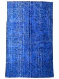 Vintage recoloured tapijt koningsblauw Maat: 178 x 290