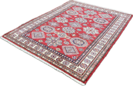 Handgeknoopt oosters tapijt Wol Kazak maat: 199x157