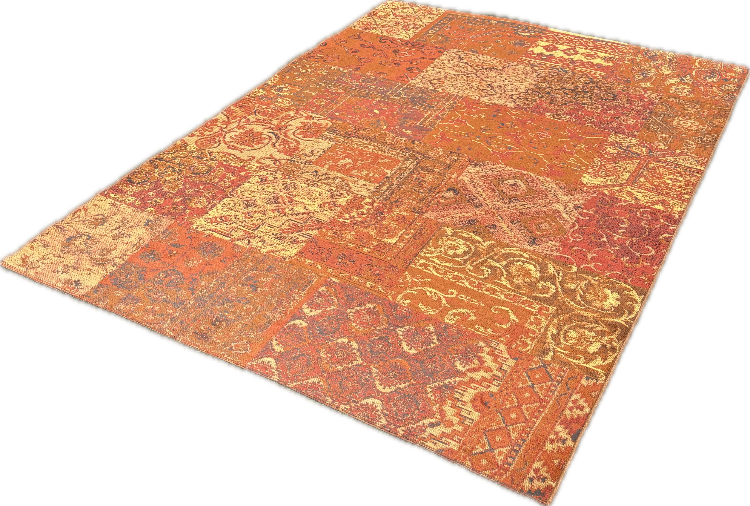 Patchwork Izmir Tapijt Orange Maat:160X230