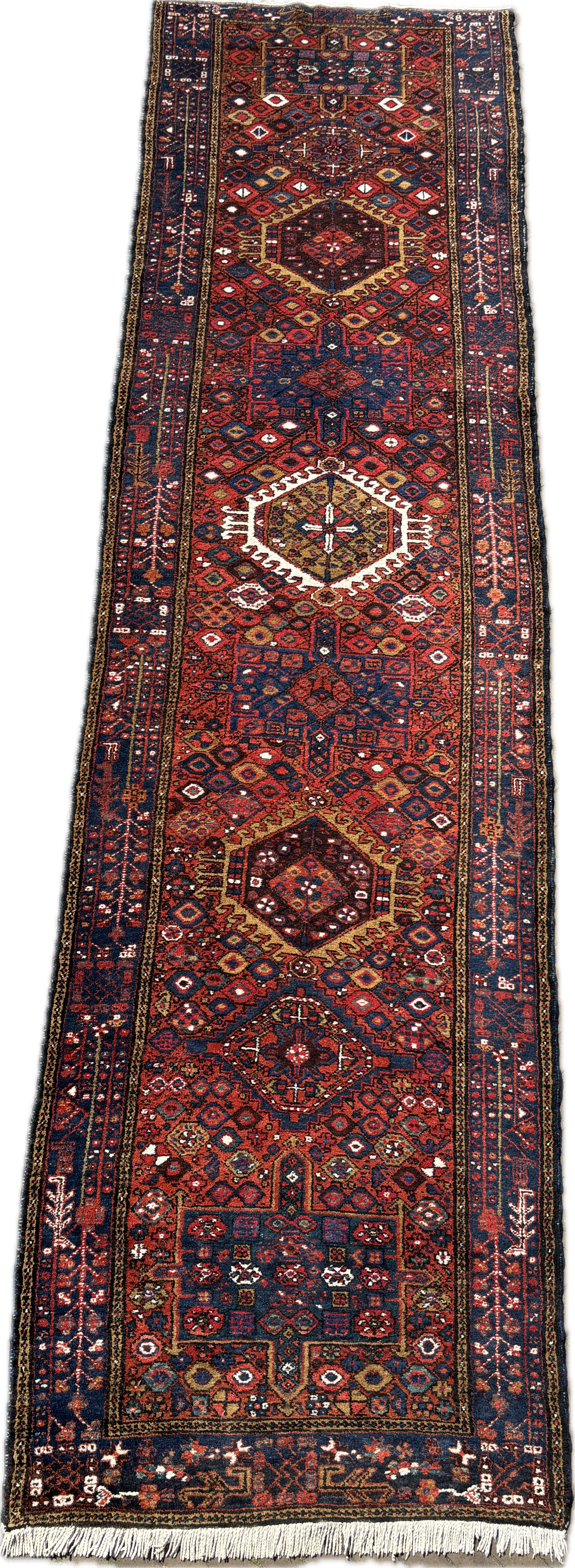 Antieke Hamadan loper Maat: 449x115