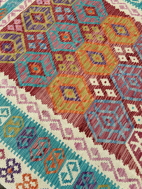 Kelim tapijt maat: 247x176