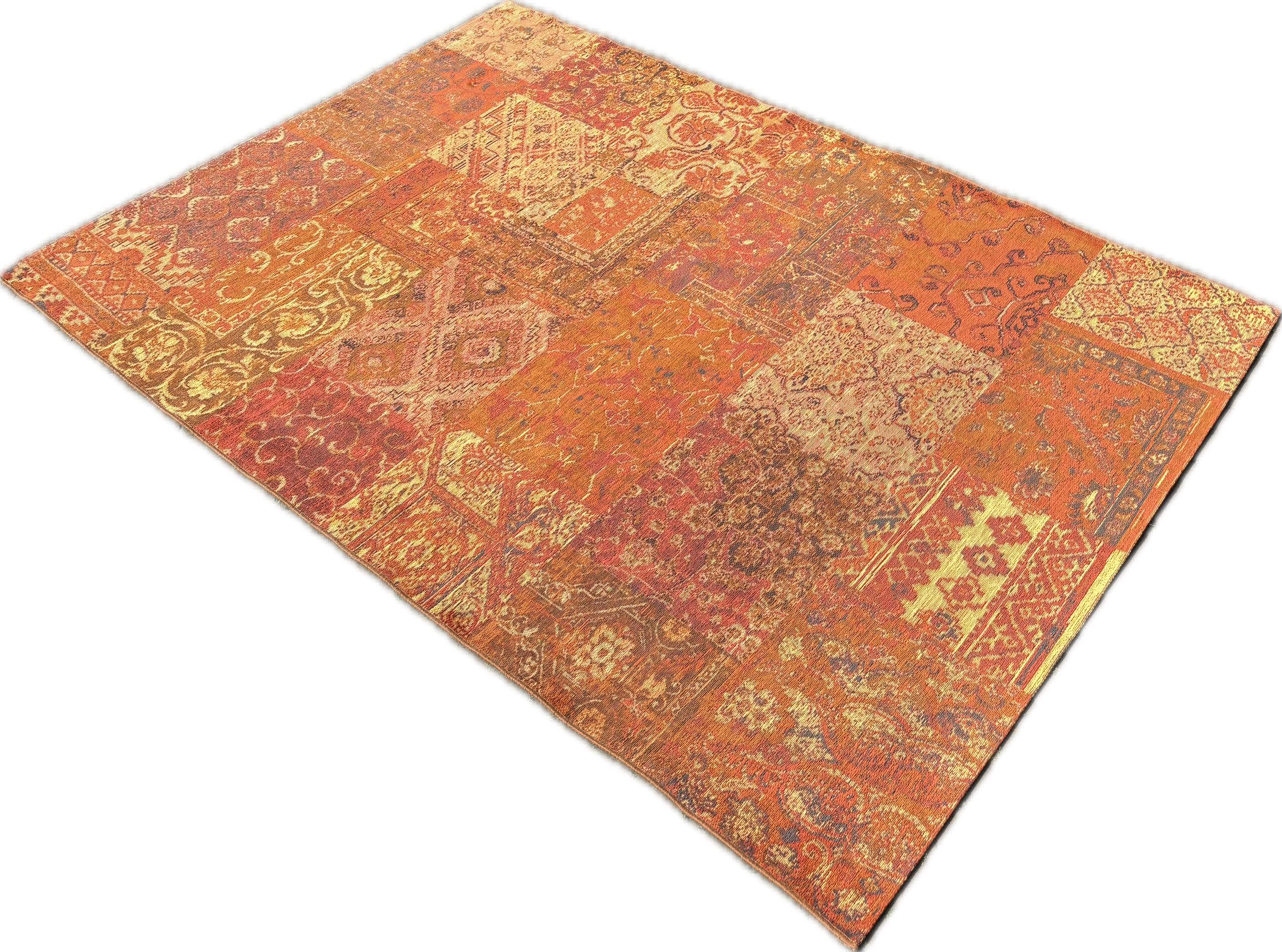 Patchwork Izmir Tapijt Orange Maat:160X230