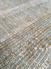Vintage recoloured tapijt lichtblauw Maat: 160 x 271
