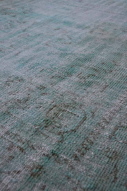 Vintage recoloured tapijt groen Maat: 164 x 278