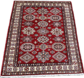 Handgeknoopt oosters tapijt Wol Kazak maat: 199x157