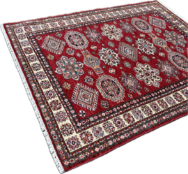 Handgeknoopt oosters tapijt Wol Kazak maat: 199x157